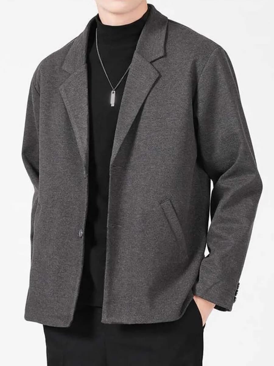 Пиджак классический оверсайз на пуговицах - фото 1