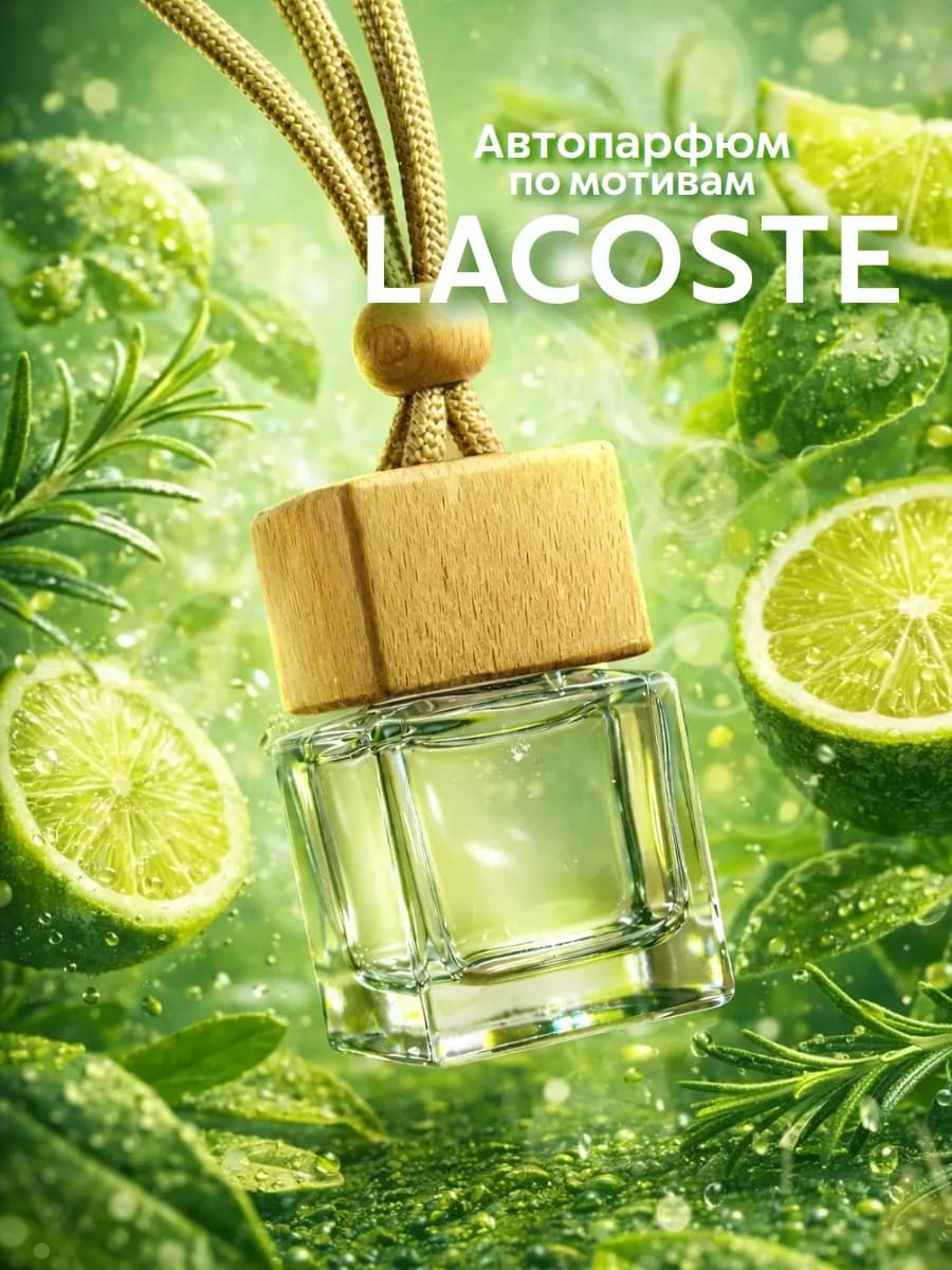 Автомобильный ароматизатор по мотивам Lacoste White Pure
