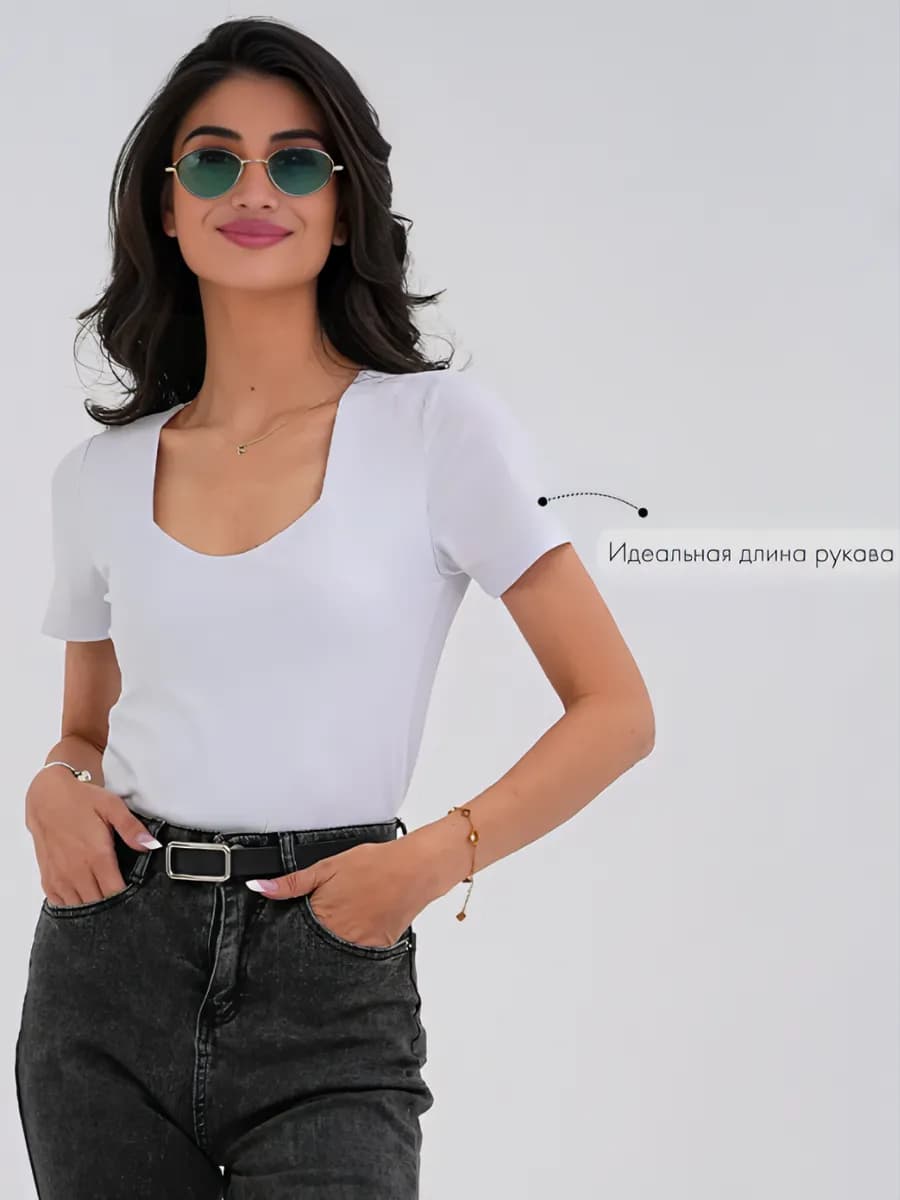 Топ футболка под пиджак