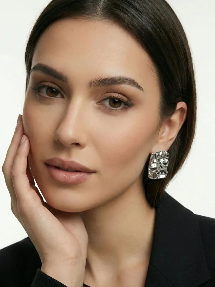Серьги бижутерия летние легкие крупные