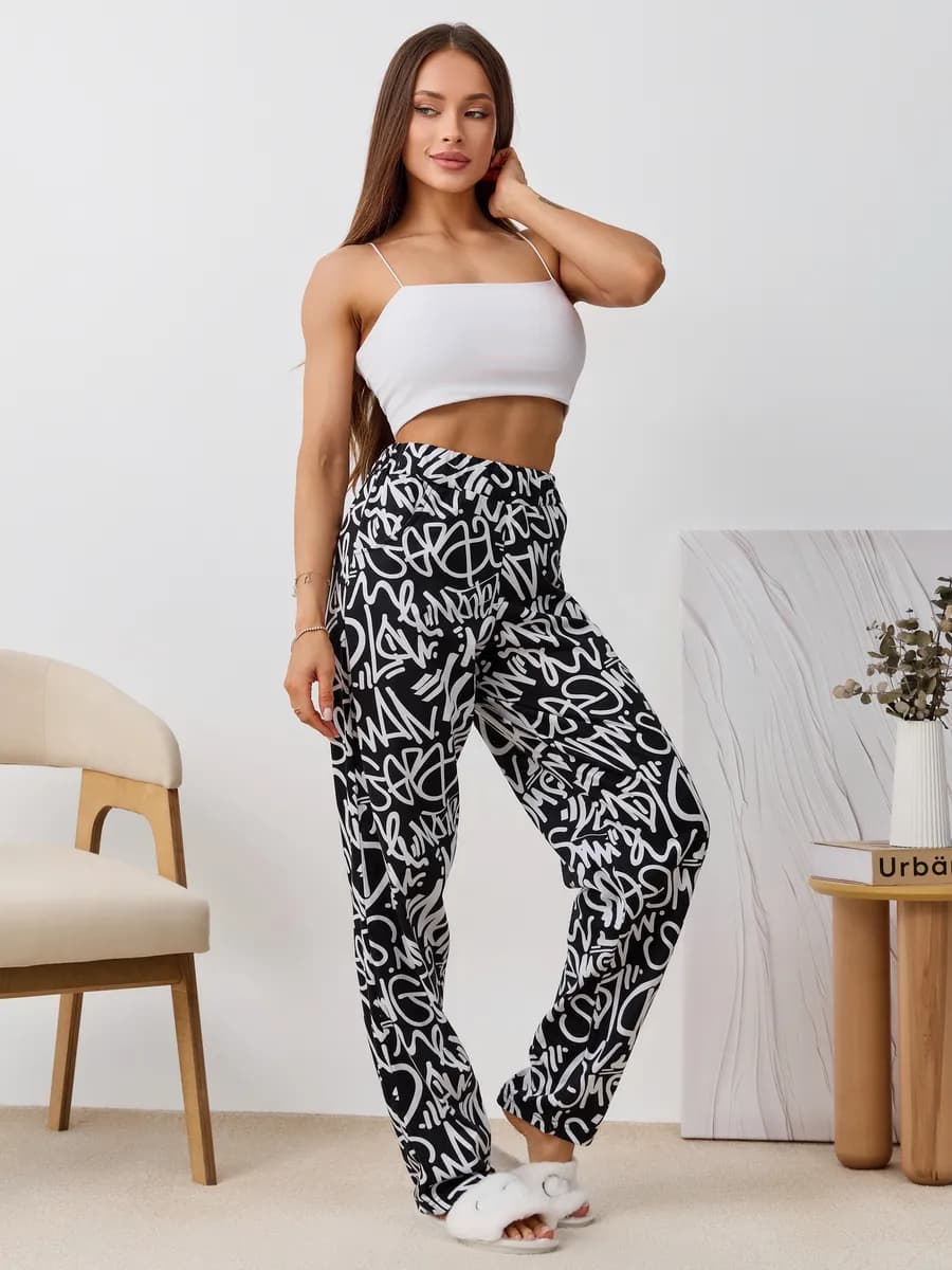 Брюки домашние трикотажные - фото 1