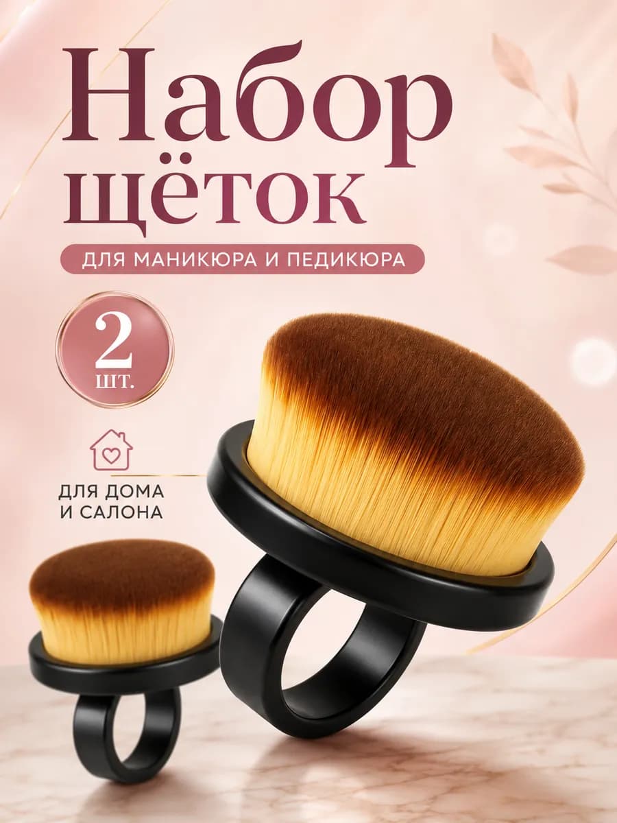 Щеточки для маникюра и педикюра 2шт