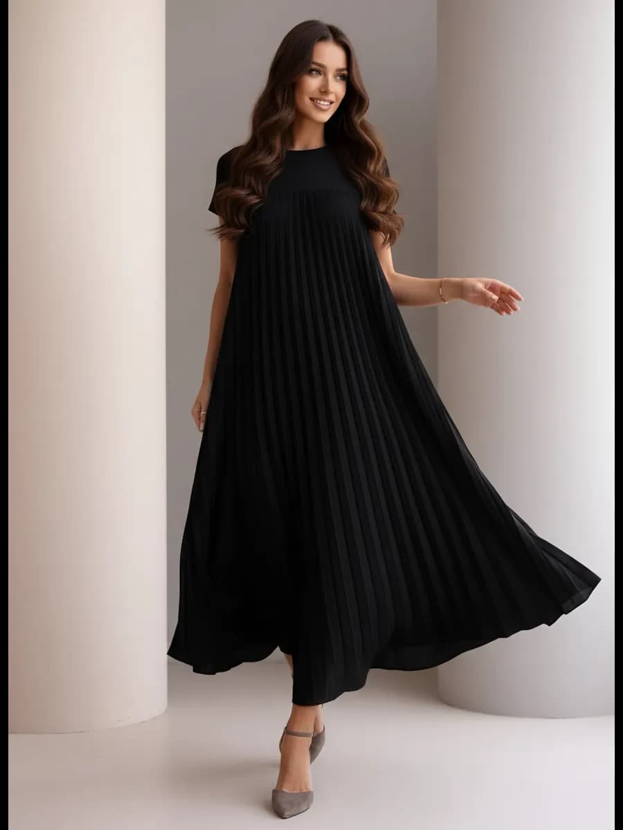 Платье праздничное нарядное плиссе