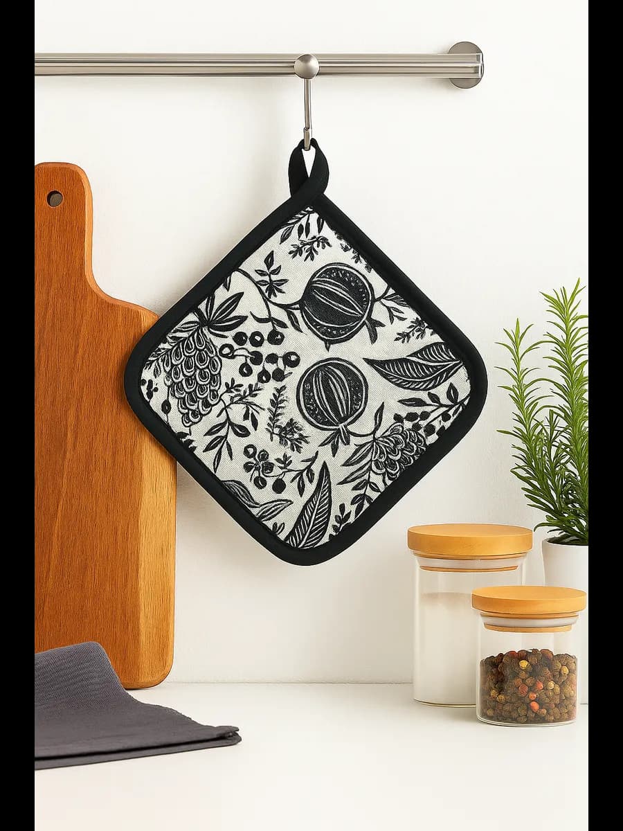 Прихватка 17х17 для кухни для горячего новогодняя