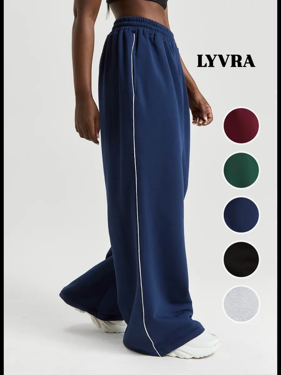 Брюки спортивные широкие оверсайз палаццо джоггеры