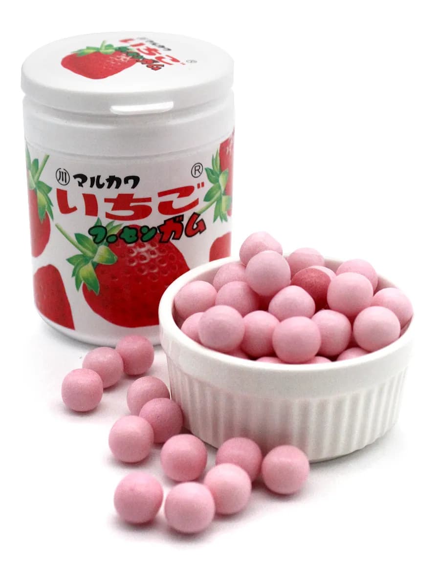 Жвачка японская со вкусом клубники, 130 г