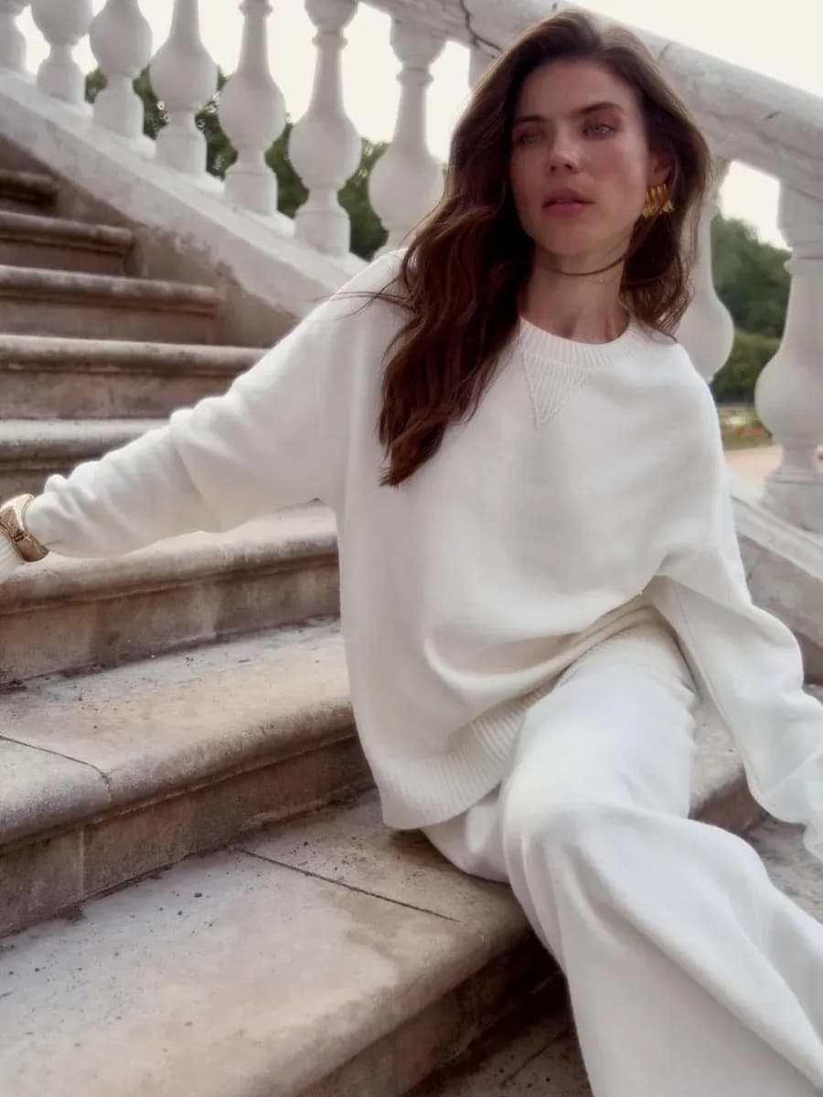 Джемпер вязаный теплый оверсайз свитер