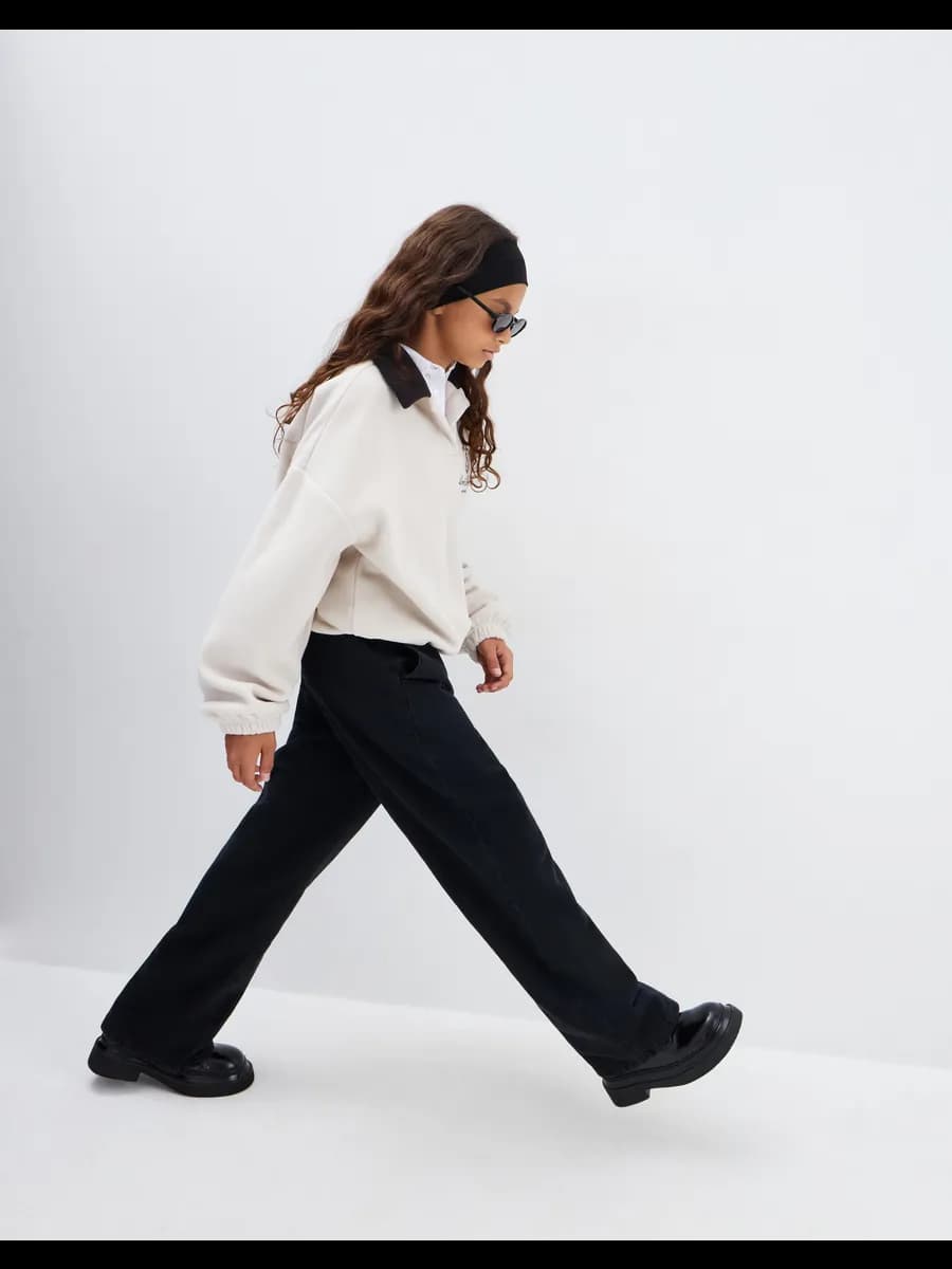 Чёрные джинсы Paperbag