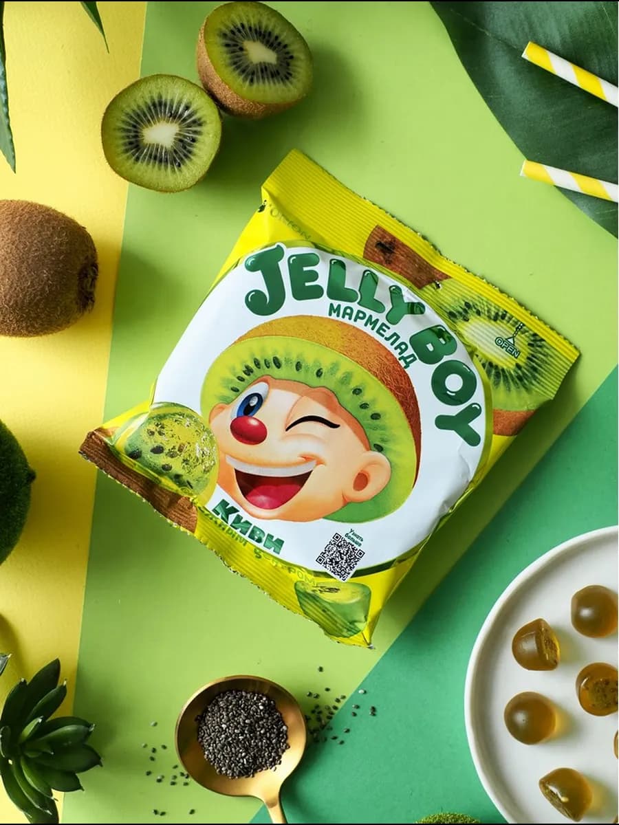 Жевательный мармелад Jelly Boy Киви 114гр