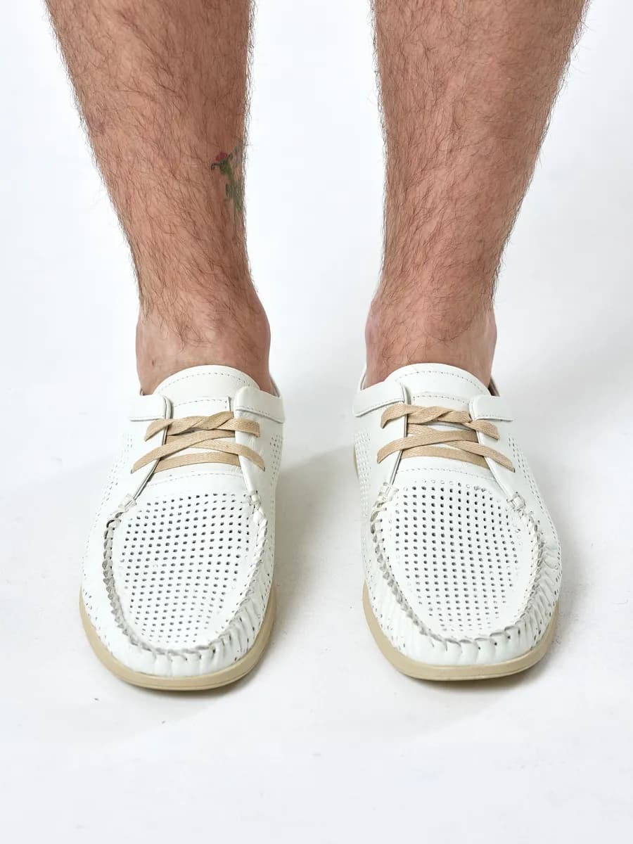 Мокасины кожаные натуральные