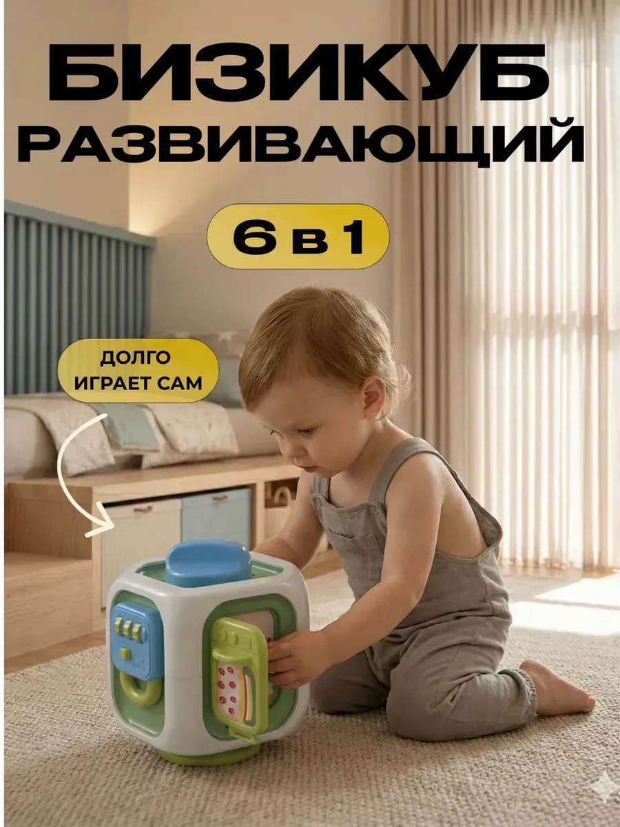 Развивающая игрушка для детей Бизикуб