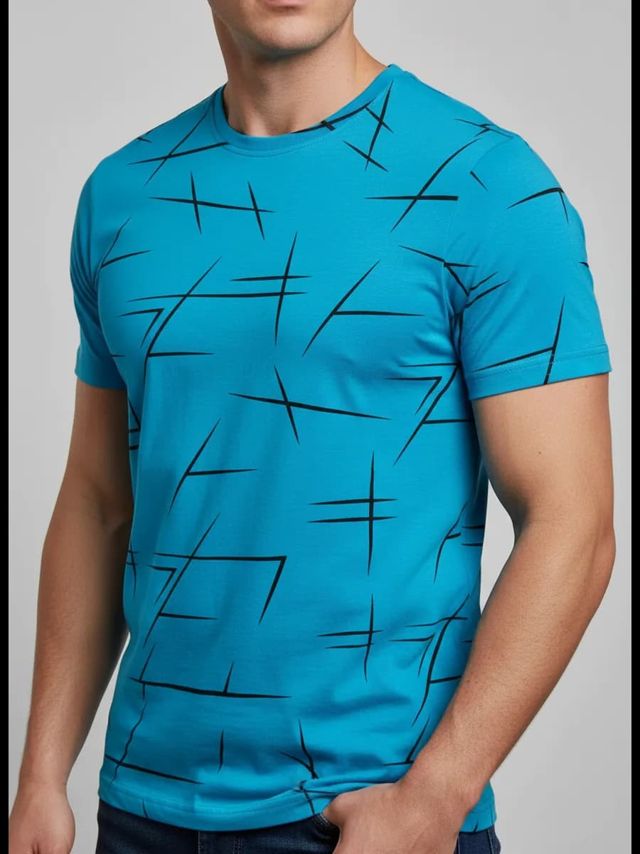 Футболка базовая хлопок с принтом