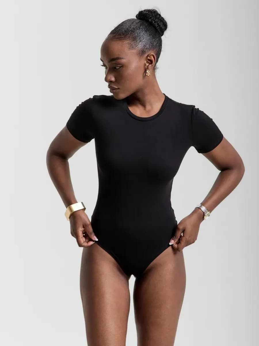 Футболка боди с коротким рукавом хлопок