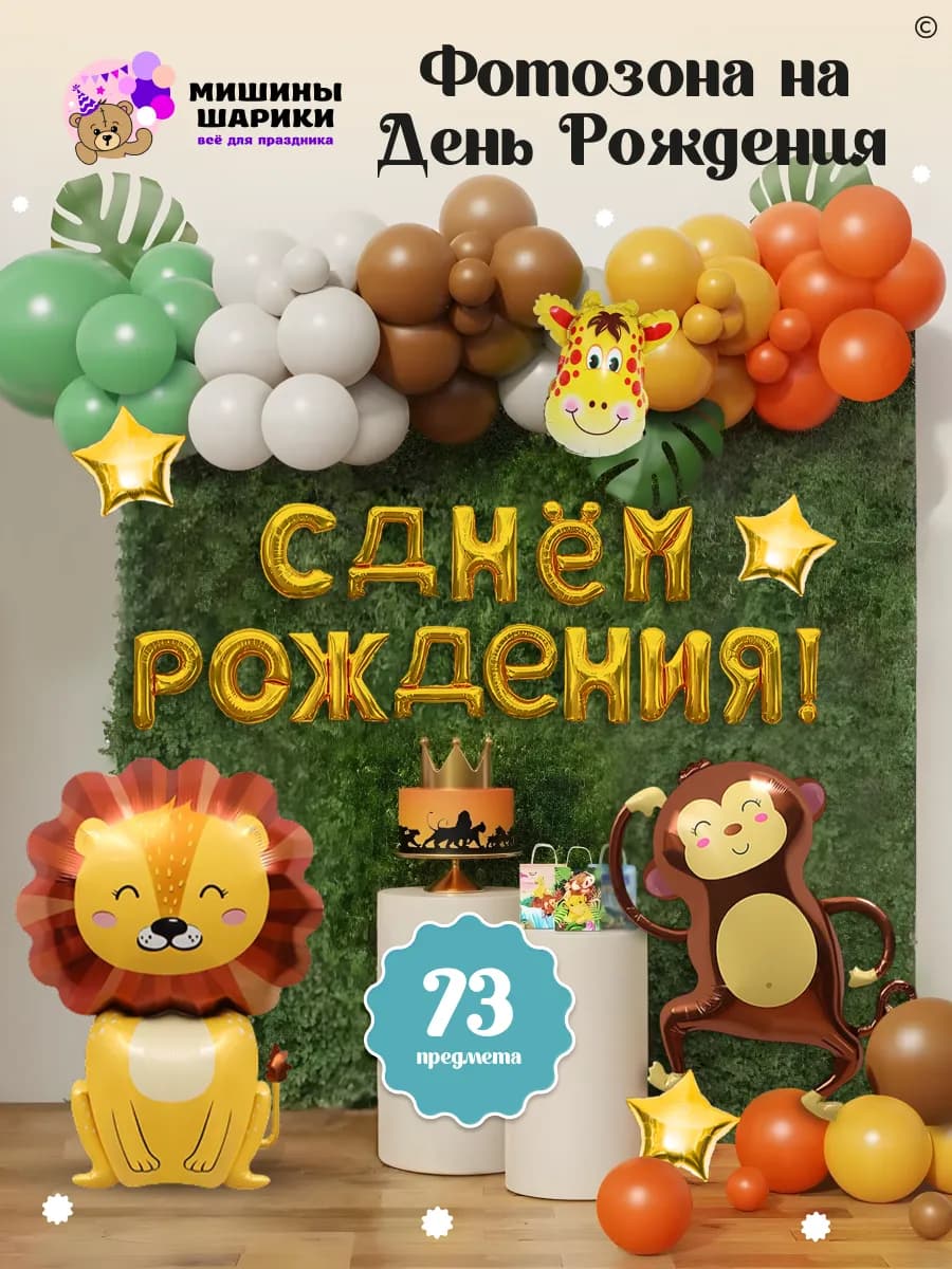 Фотозона из воздушных шаров на день рождения мальчику