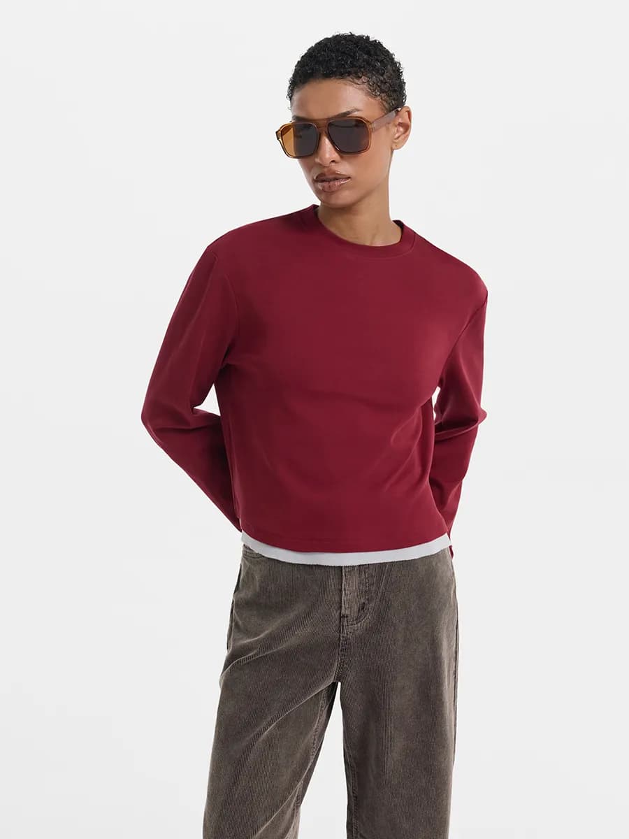 Лонгслив из хлопка