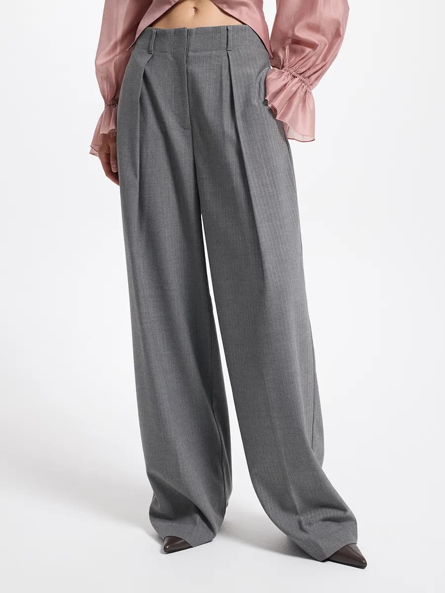 Брюки-палаццо с вискозой - фото 1