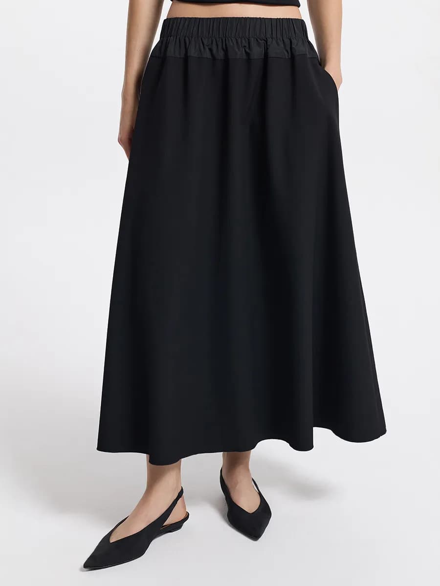 Юбка А-силуэта с вискозой