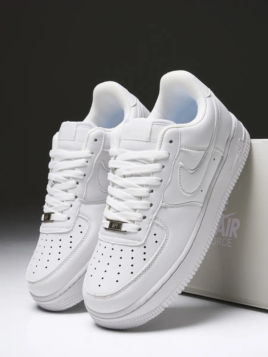 Кроссовки Air Force 1 форсы белые кеды