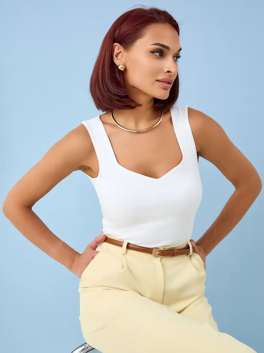 Майка Топ летний вечерний под пиджак