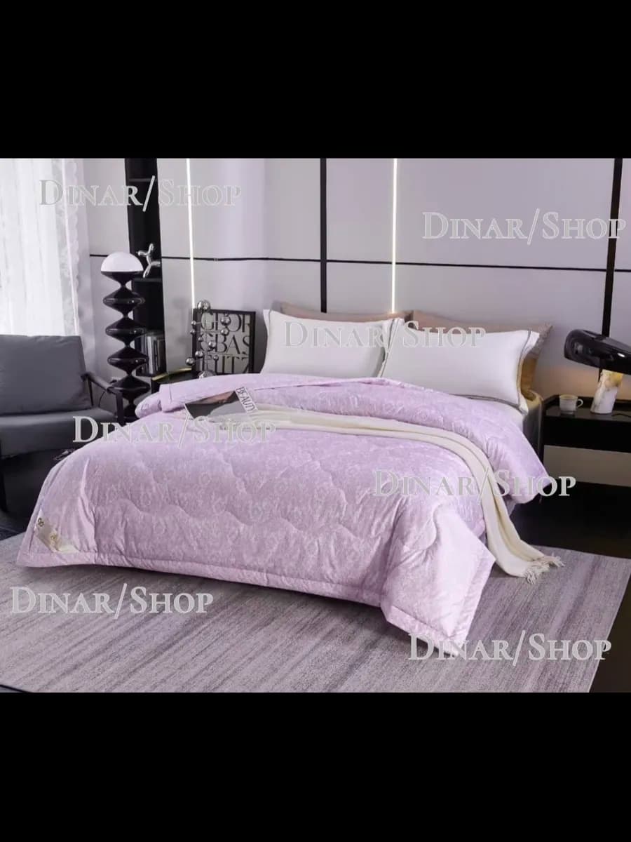 Одеяло 1.5 спальное шелковое всесезонное