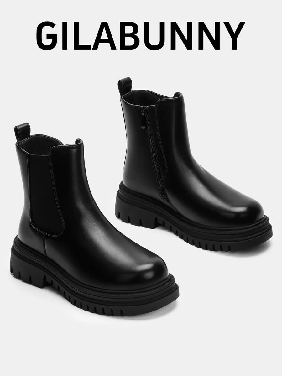 Ботинки челси зимние для девочки