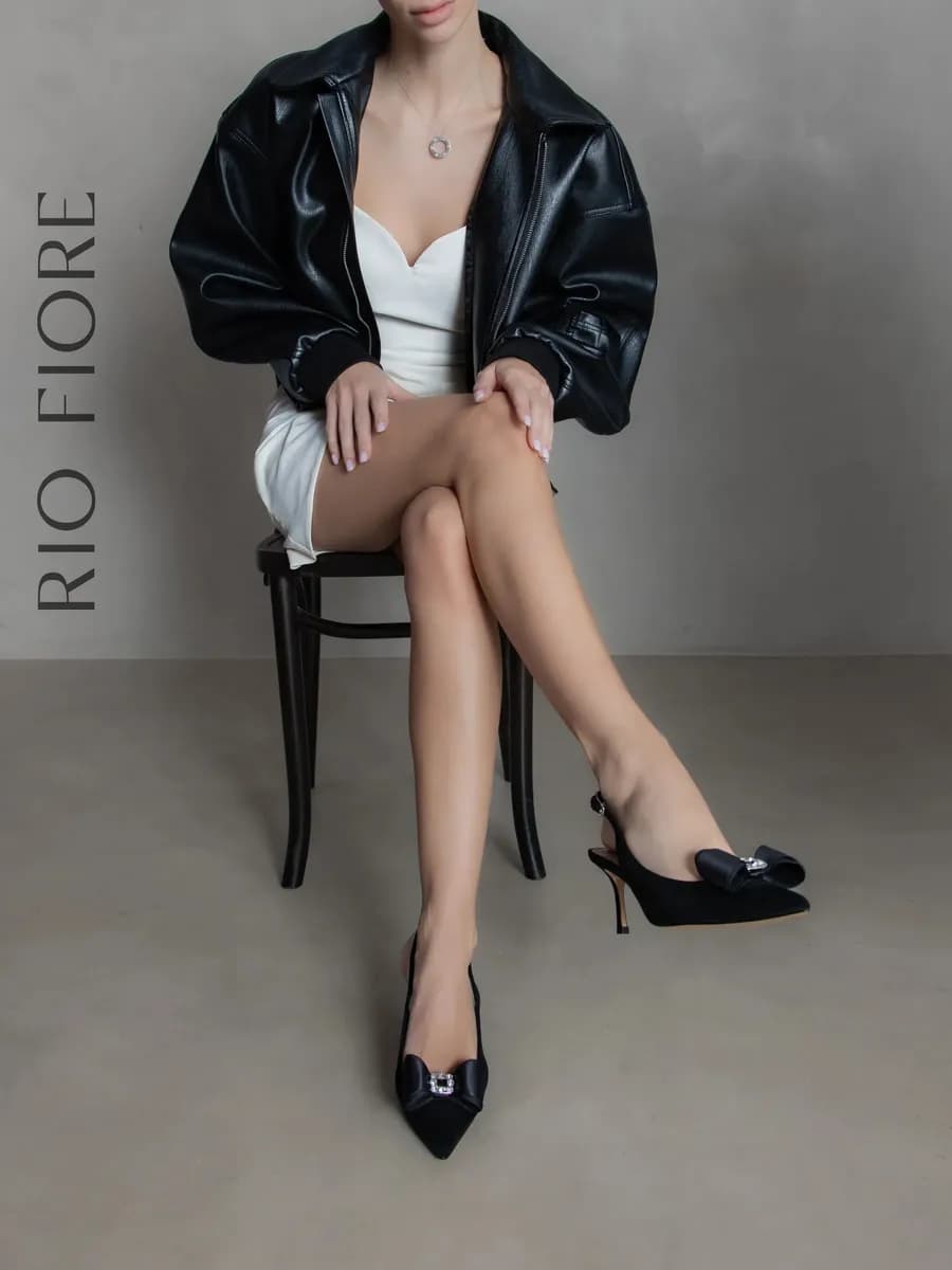 Туфли на каблуке слингбэки на шпильке