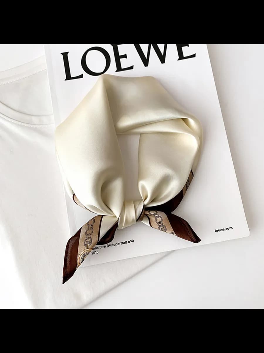 платок на голову шею и пояс шелковый косынка девочке зимняя