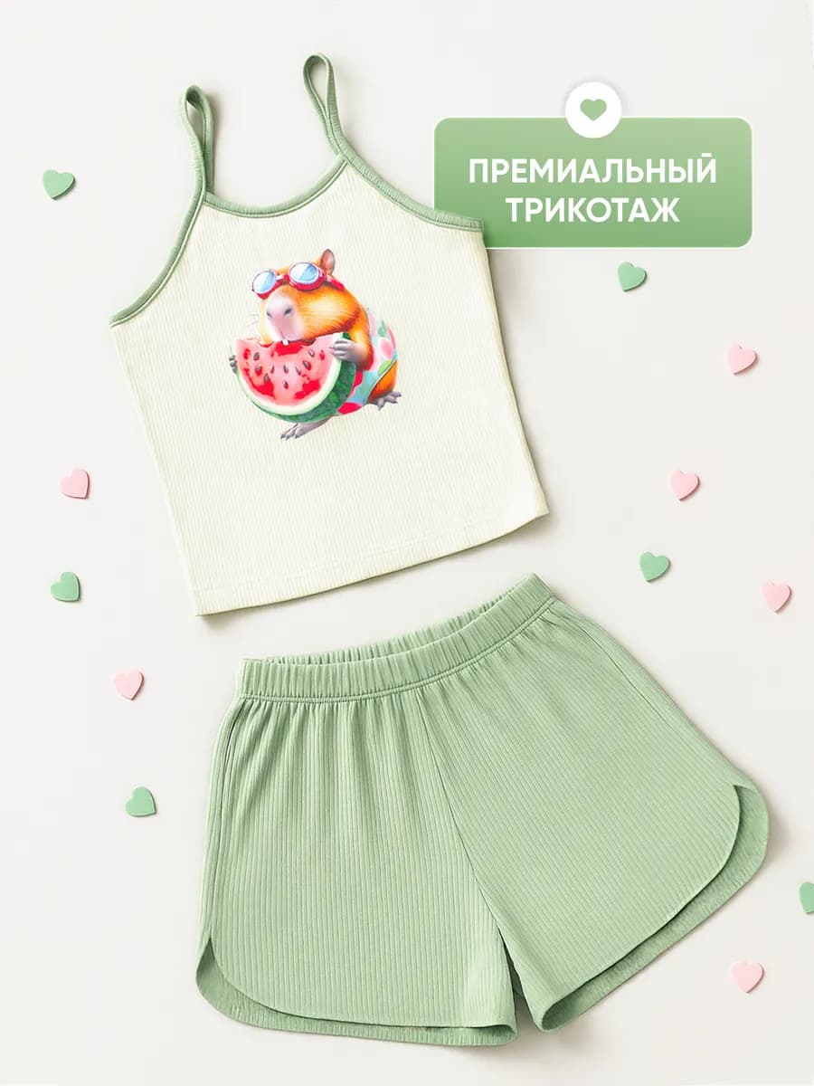 Пижама детская с шортами и майкой