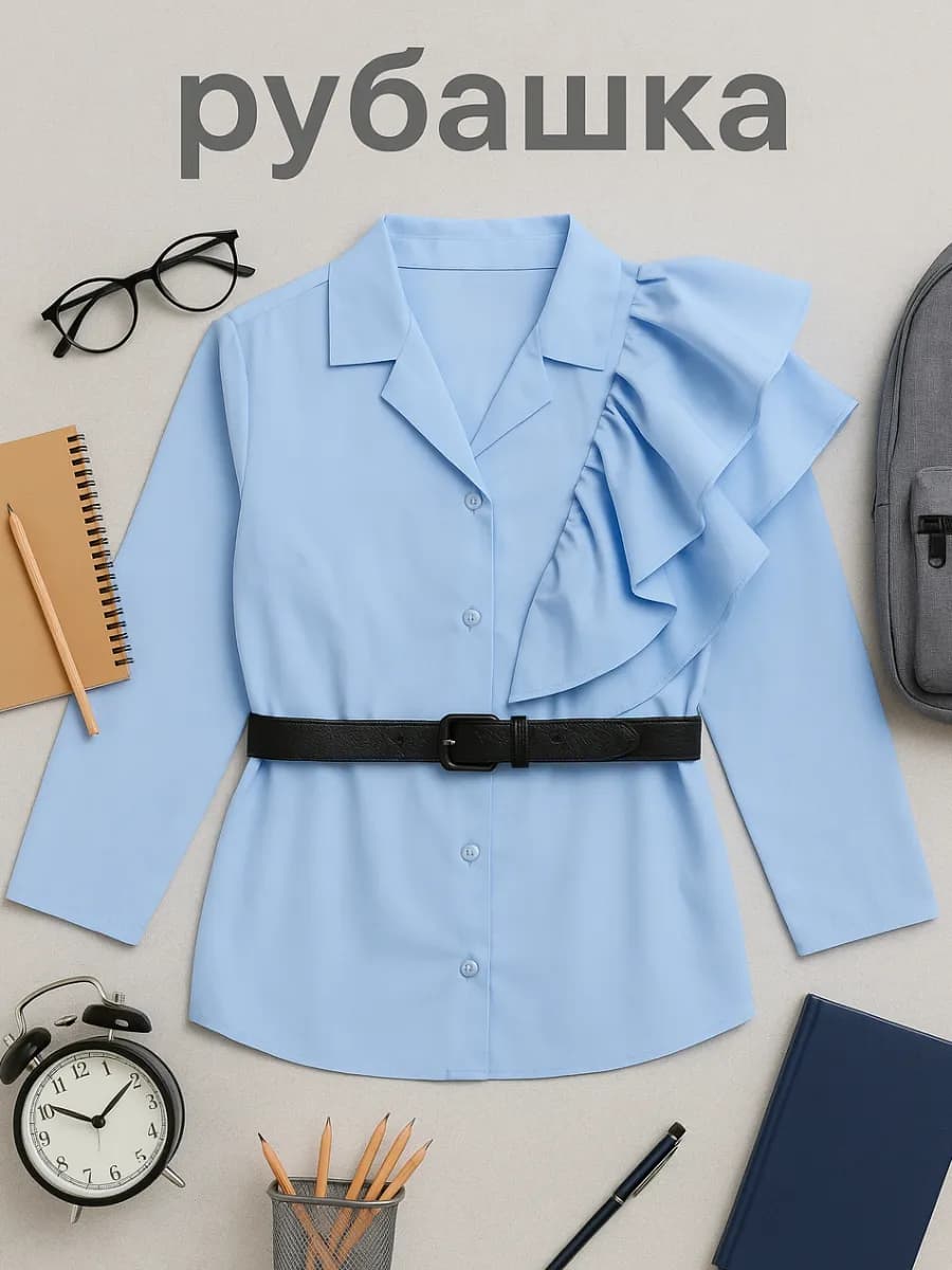 Рубашка с воланом