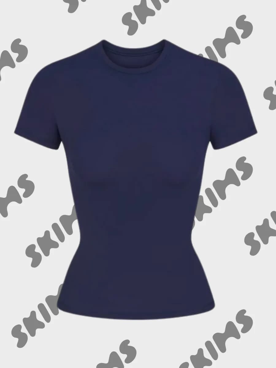 Футболка skims базовая облегающая