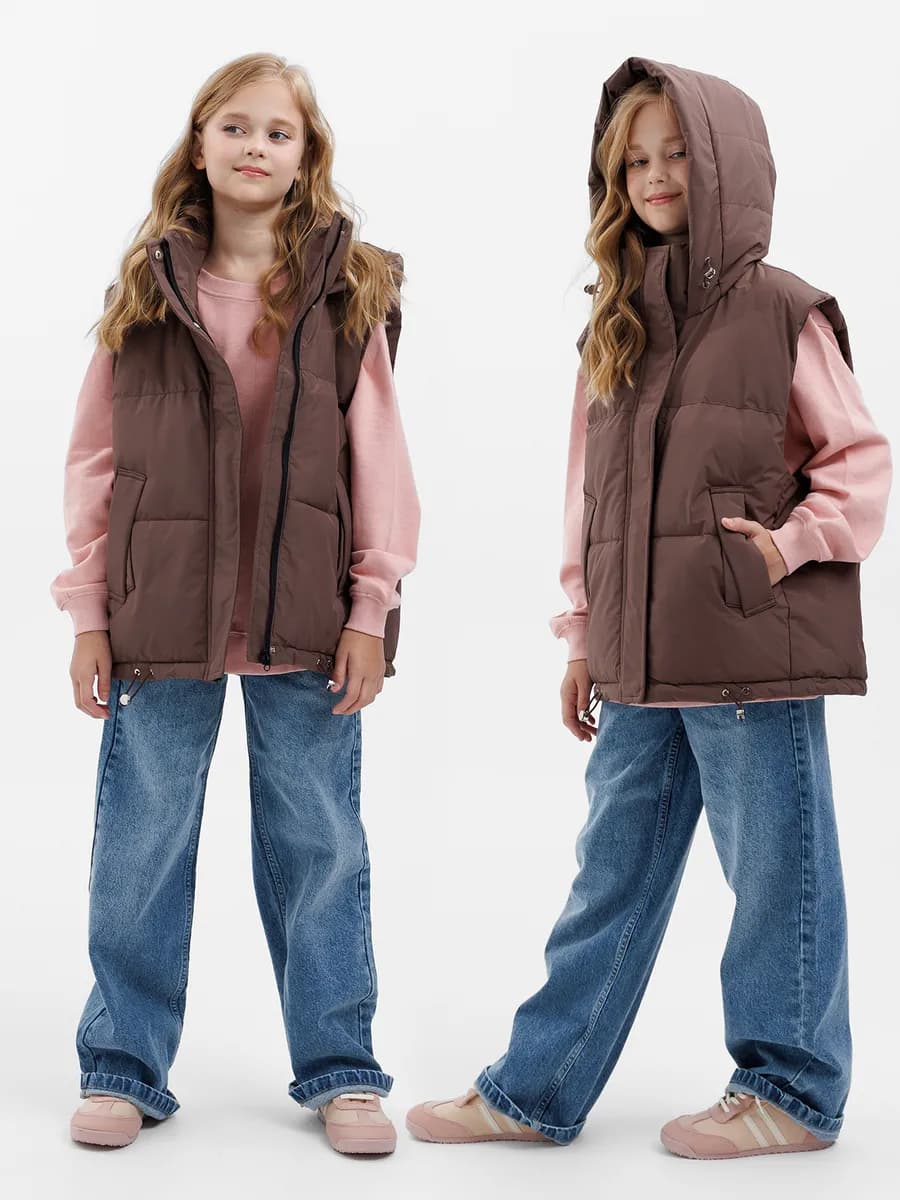 Жилетка утепленная безрукавка демисезонная