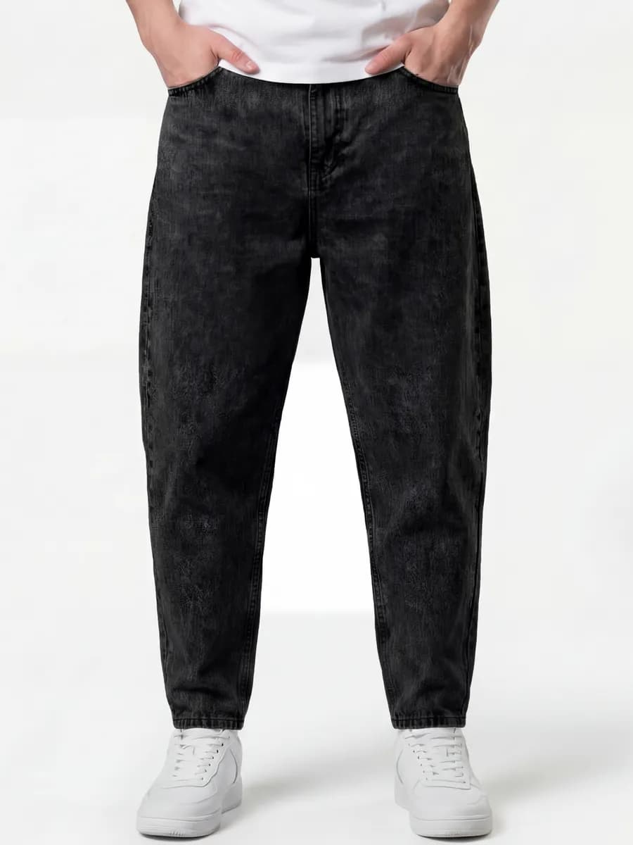 Джинсы бананы широкие