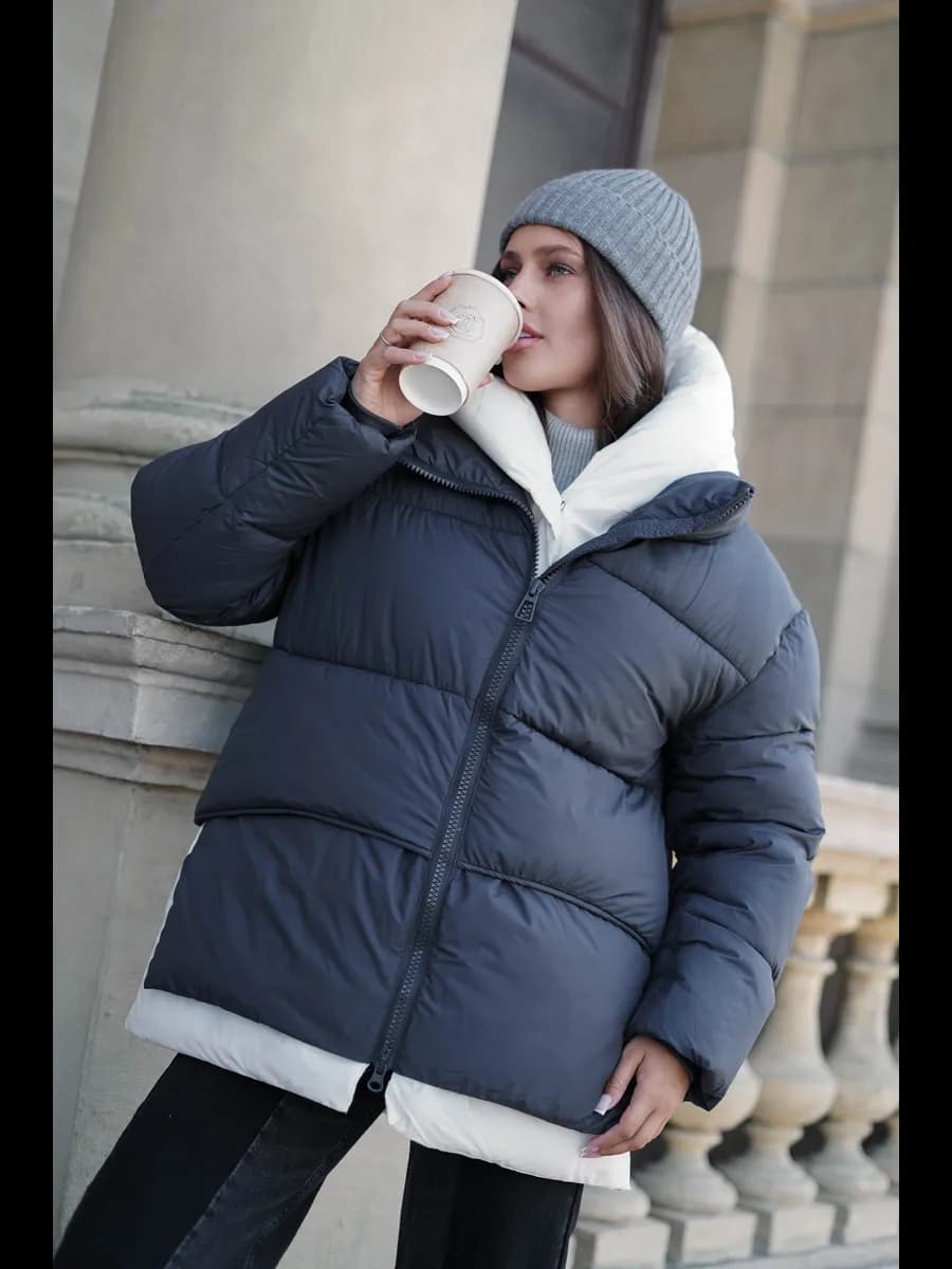 Куртка теплая укороченная