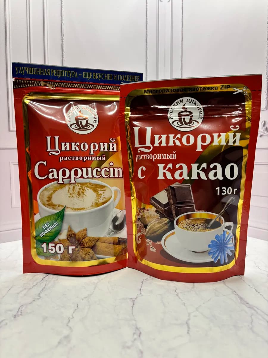 Цикорий растворимый набор какао и капучино 2 шт