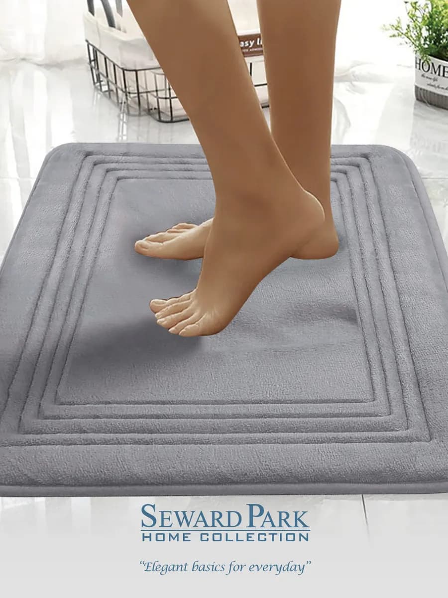 Коврик 60х90 см нескользящий для ванной комнаты мемори фоам