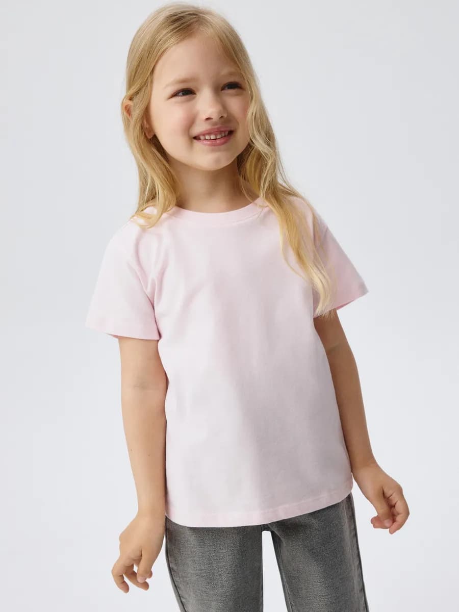 Футболка базовая однотонная из хлопка