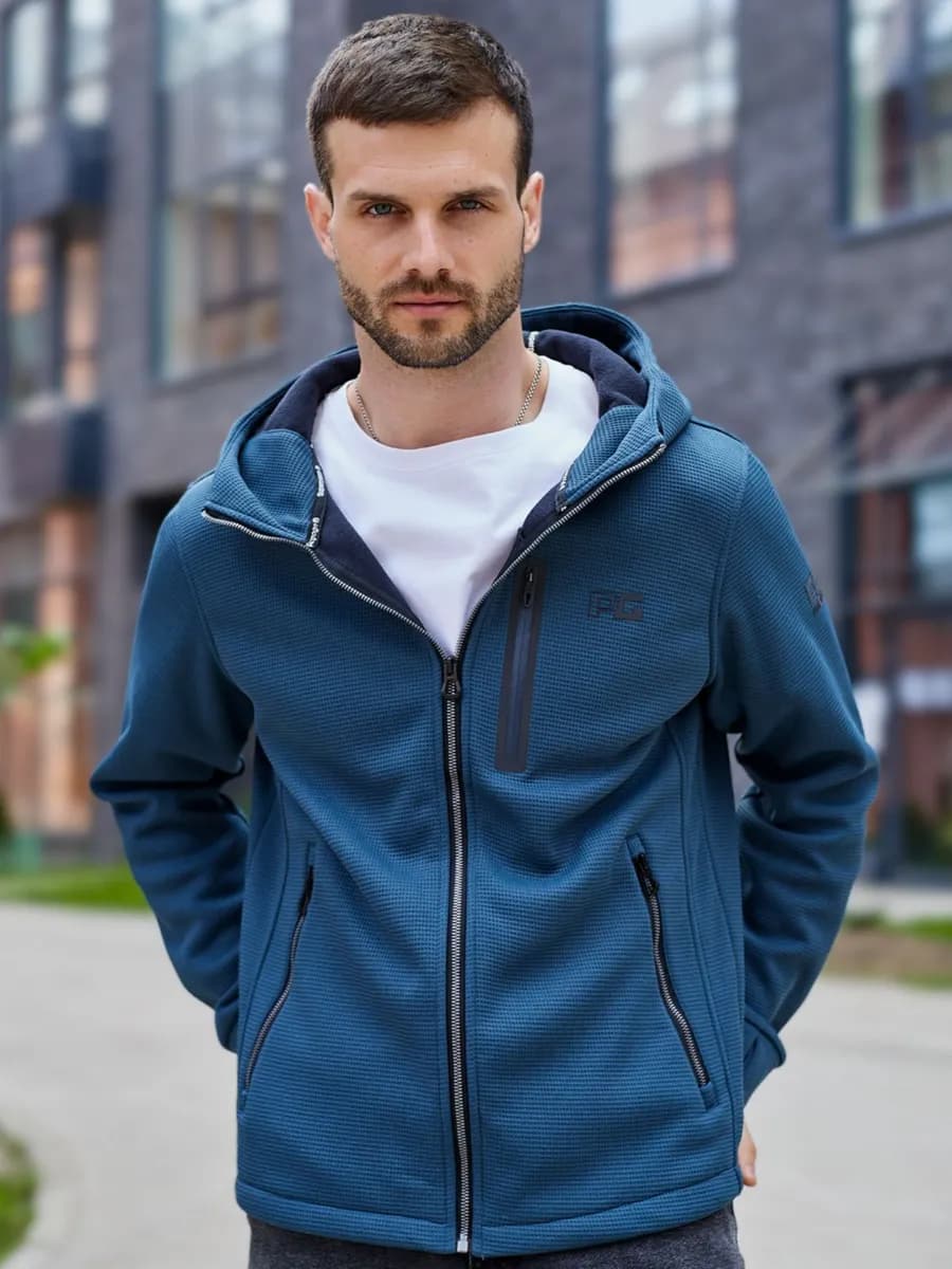 Толстовка утепленная ветровка на молнии