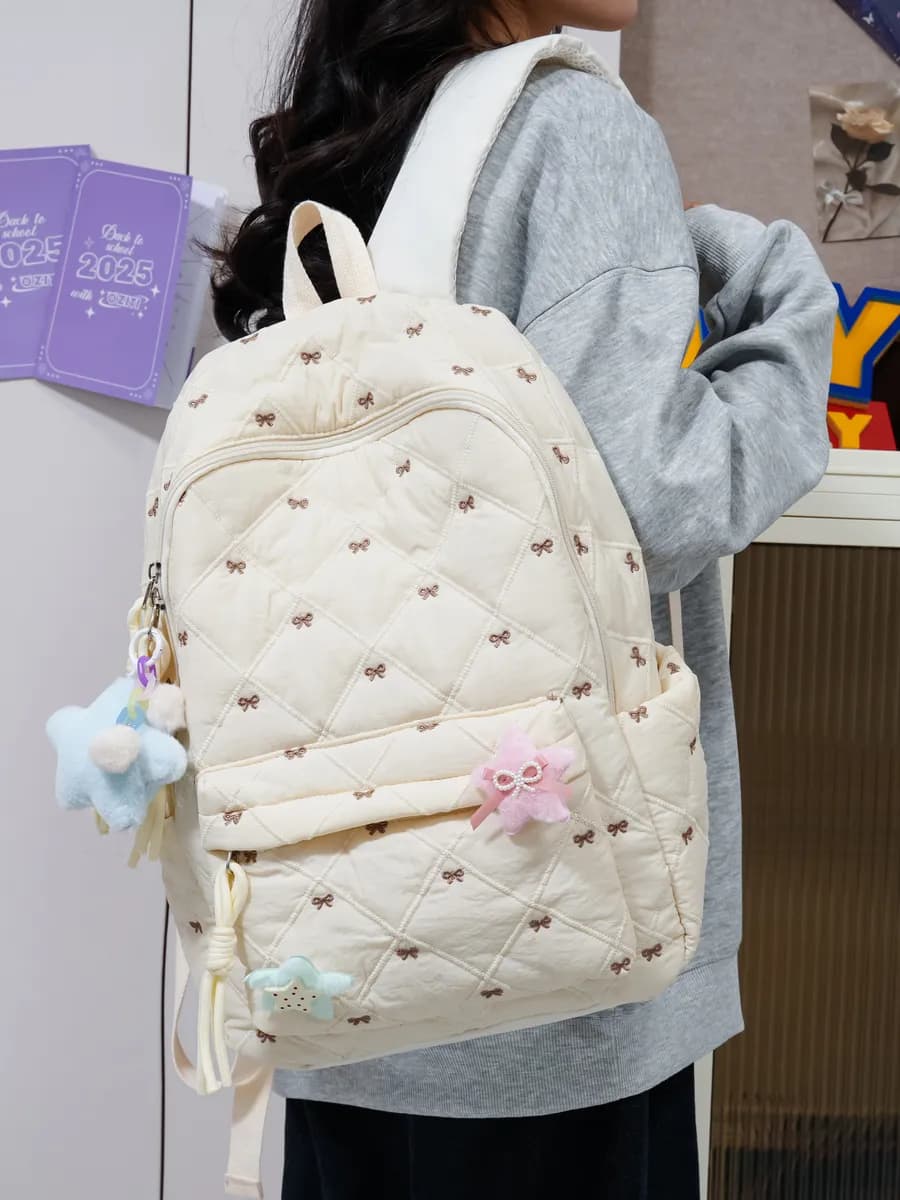 Рюкзак школьный с бантиками