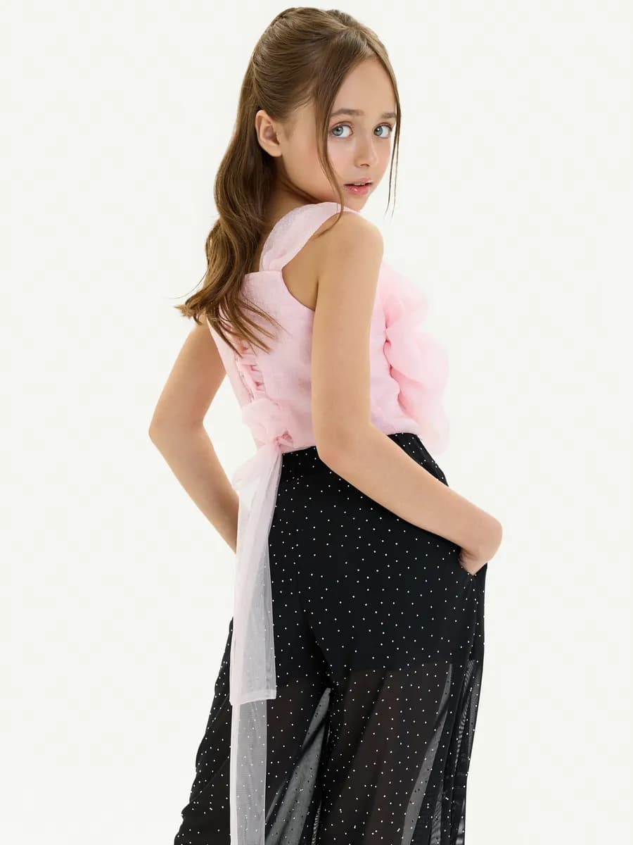 Костюм праздничный, нарядный брючный топ на выпускной