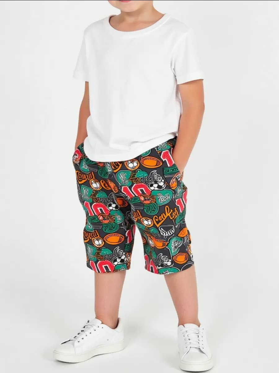 Бриджи шорты в садик с карманами