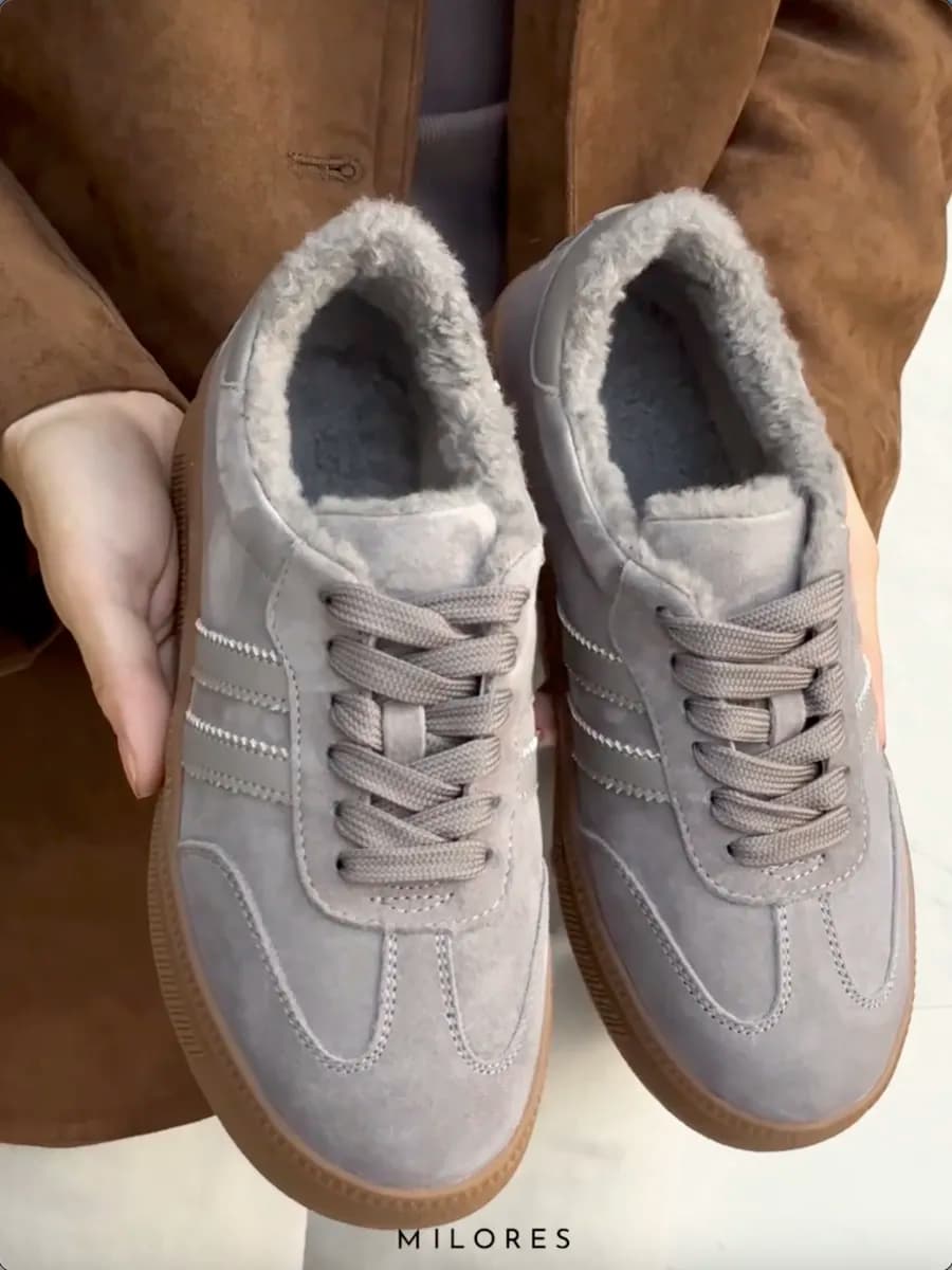 Кеды самба зимние натуральная кожа нубук