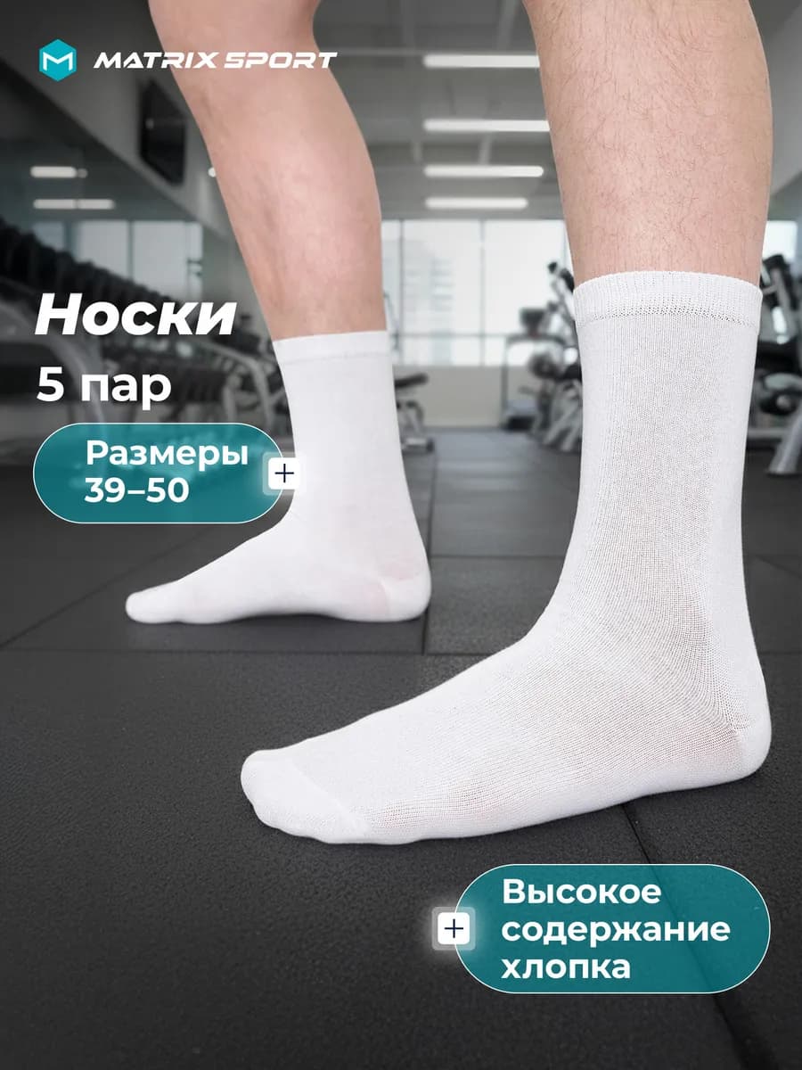 Носки мужские, набор 5 пар