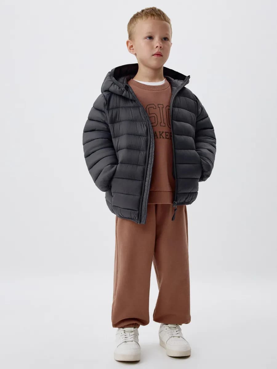 Брюки джоггеры на резинке трикотажные базовые