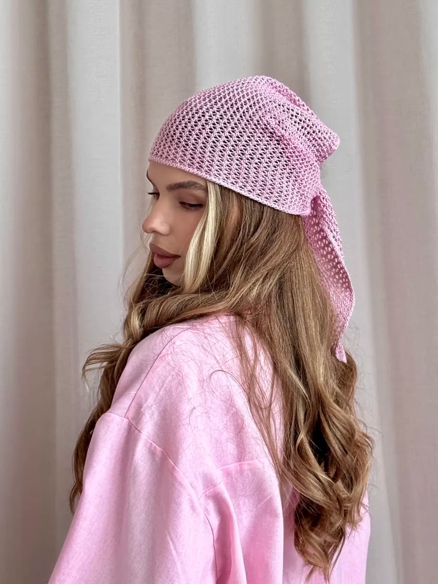 Косынка кроше летняя ажурная