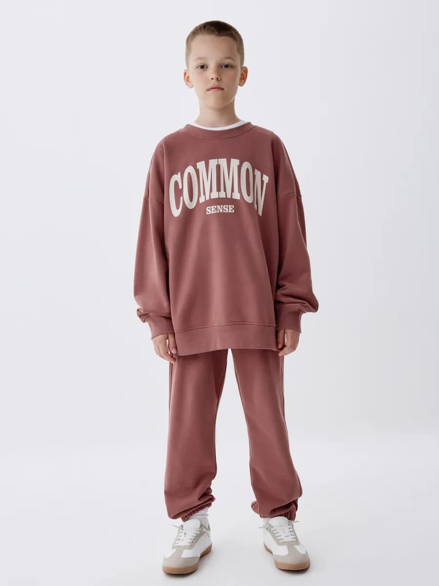 Брюки джоггеры на резинке трикотажные базовые