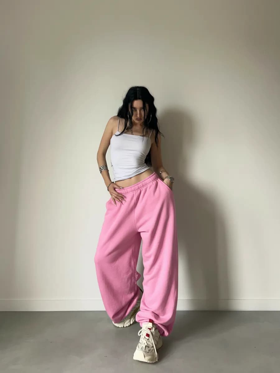 Спортивные штаны широкие джоггеры для танцев