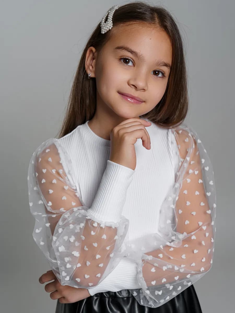 Блузка школьная нарядная - фото 1