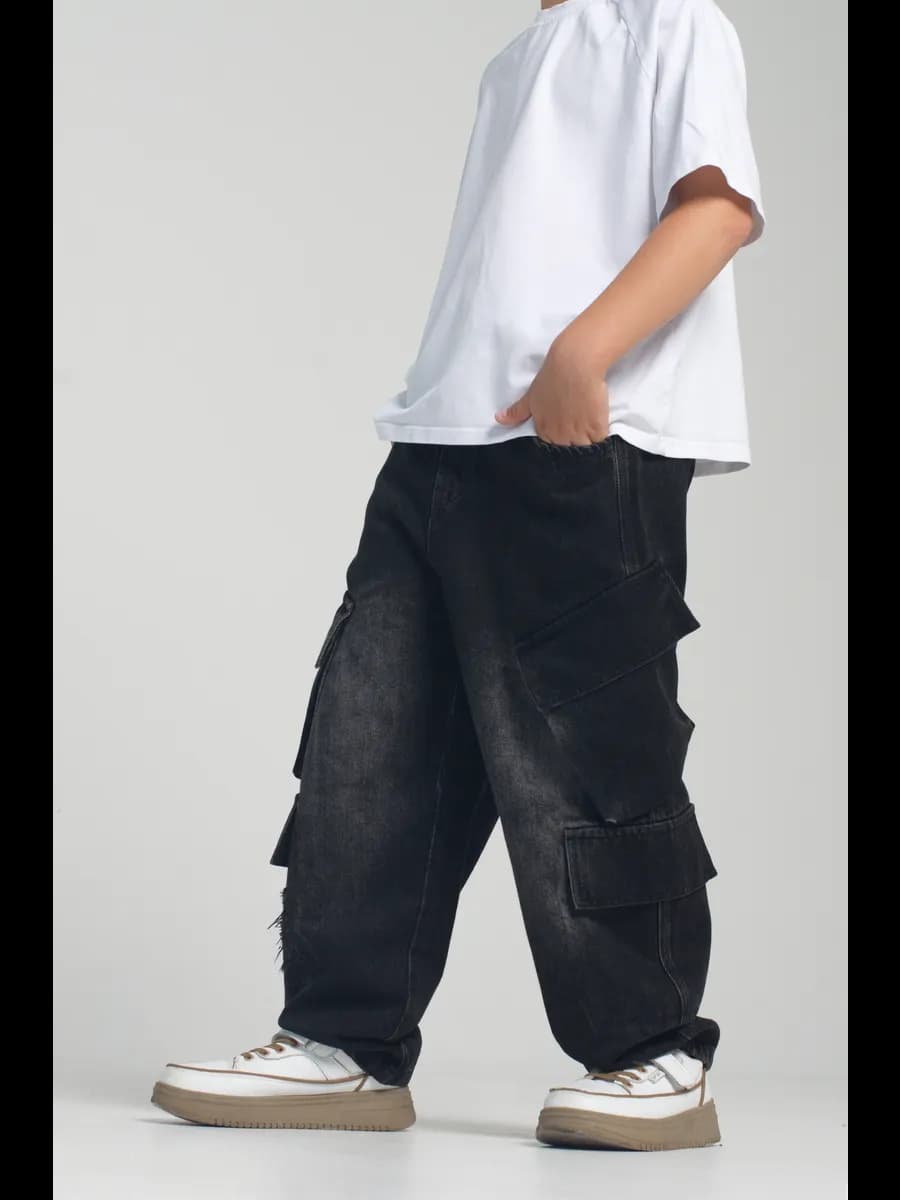 Джинсы багги