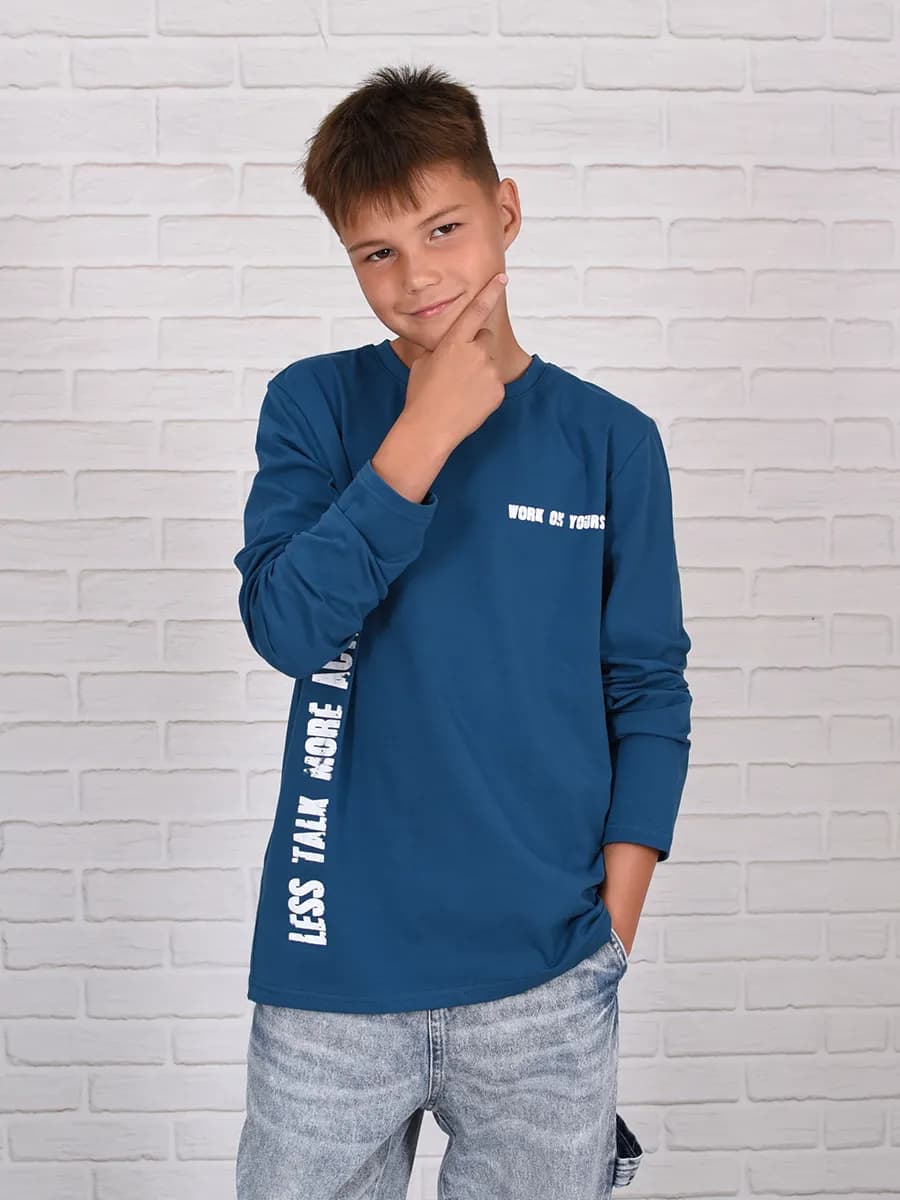 лонгслив для мальчика подростка в школу