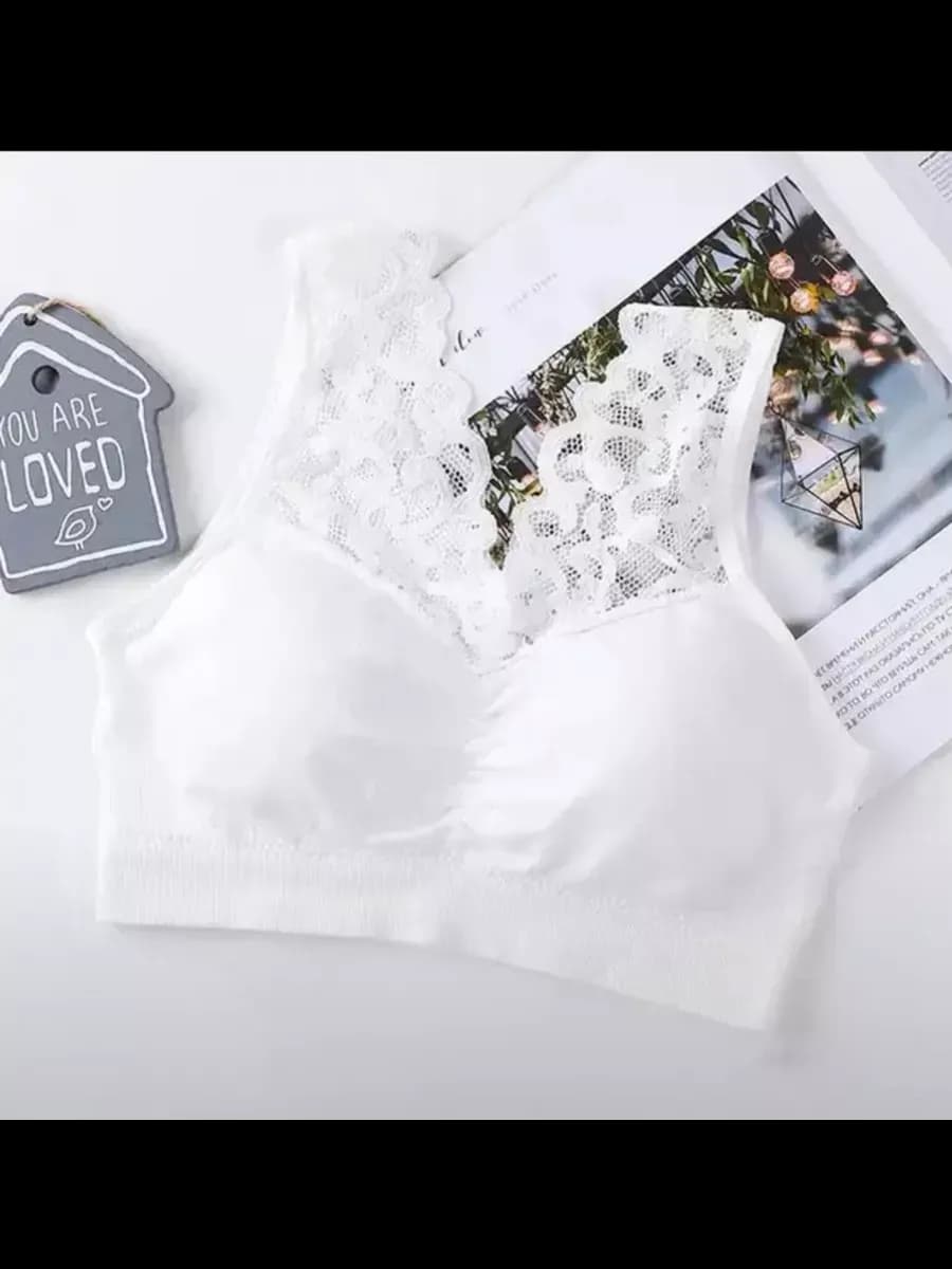 Бюстгальтер топ кружевной - фото 1